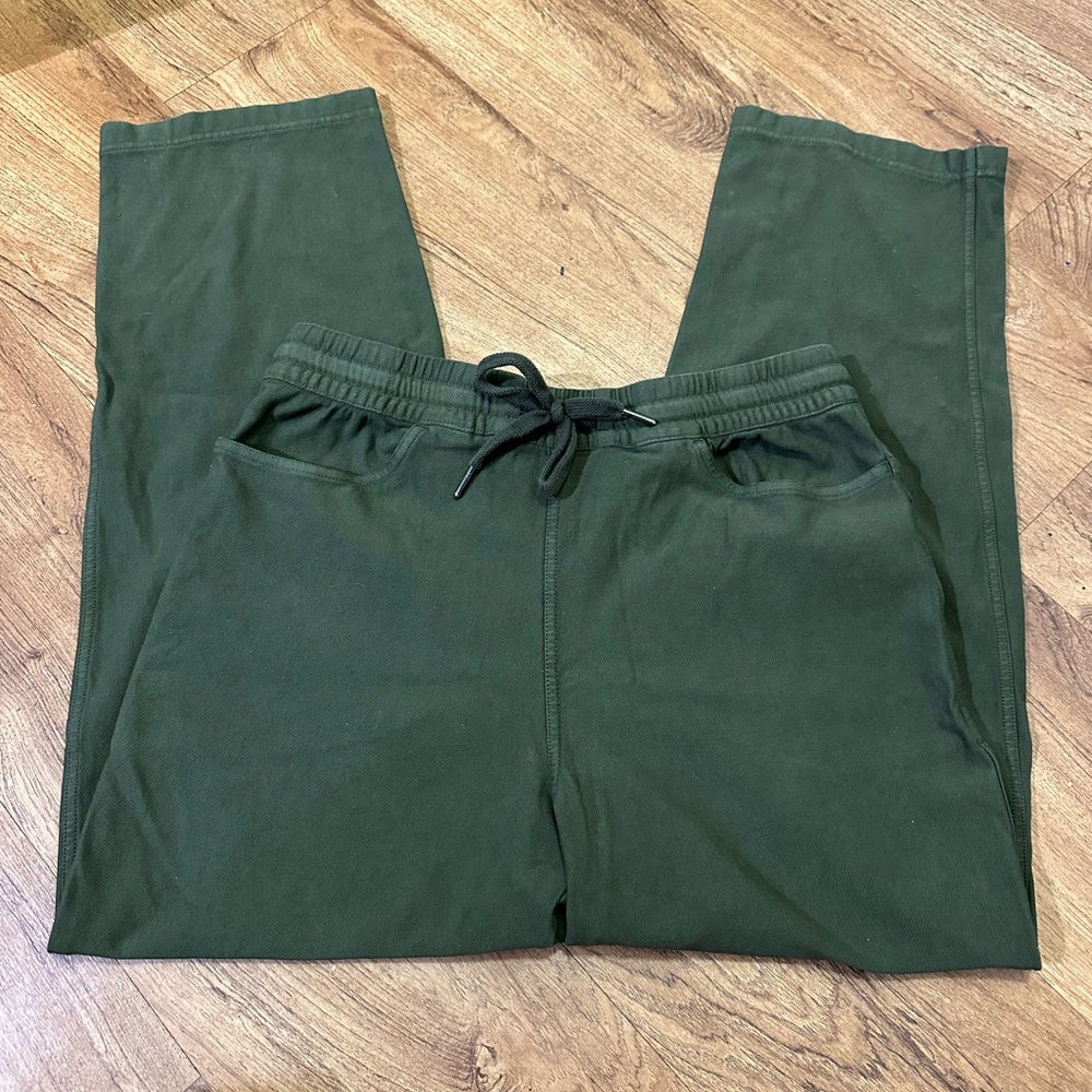 Athleta Straight Leg Pants in Dark Green